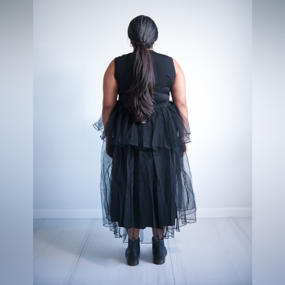 Sleeveless Tulle Midi Dress 🤍 - Picture 3 of 5